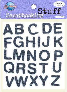 Letters Fabric Stickers-TZ-20028