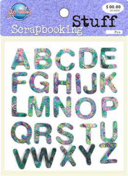 Letters Fabric Stickers-TZ-20029