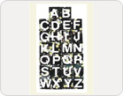 Letters Fabric Stickers-TZ-20042